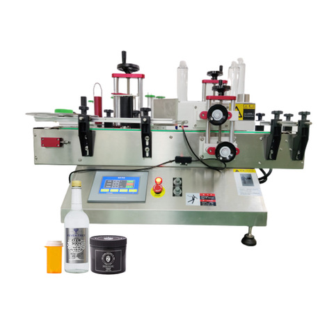 Lineair type automatische ronde fles sticker etiketteringsmachine te koop 