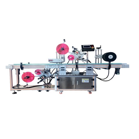 Automatische Top Bottom Up Sticker Etiketteringsmachine voor Box Punnet Clamshell 