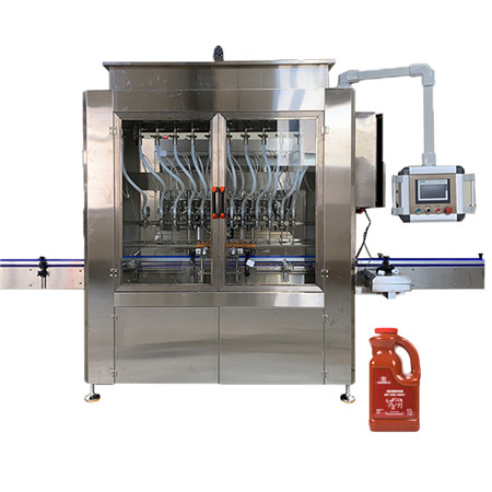Semi-automatische pneumatische vulmachine voor het vullen van flessen met vloeibare pasta 