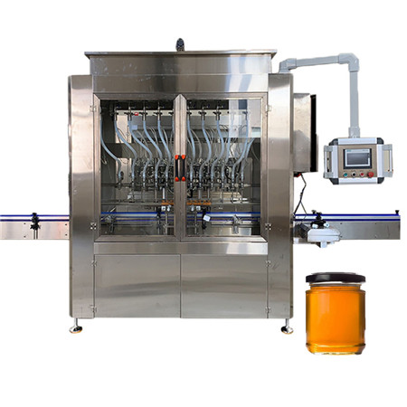 Automatische 10 spuitmonden Vloeibaar sap / drank / water / melkflessen Vullen van aftopping Etiketteringsmachine 