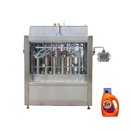 Volautomatische zuiger 4/6/8 multi-head vloeistof / zuiver water bottelen vulverpakkings- / verpakkingsmachine (AFLS-840/860/880) 